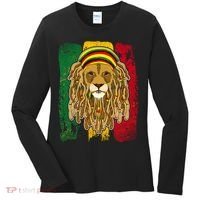 Cool Rasta Lion Women's Long Sleeve Shirt thumb 0