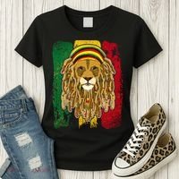 Cool Rasta Lion Women's T-Shirt thumb 3