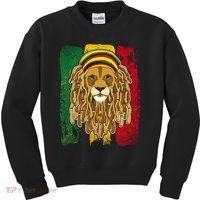 Cool Rasta Lion Kids Sweatshirt thumb 0