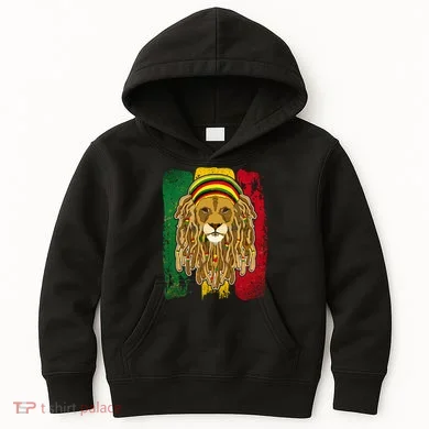 Cool Rasta Lion Kids Hoodie