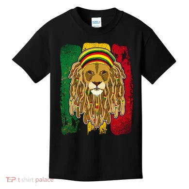 Cool Rasta Lion Kids T-Shirt