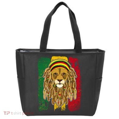 Cool Rasta Lion Tote Bag