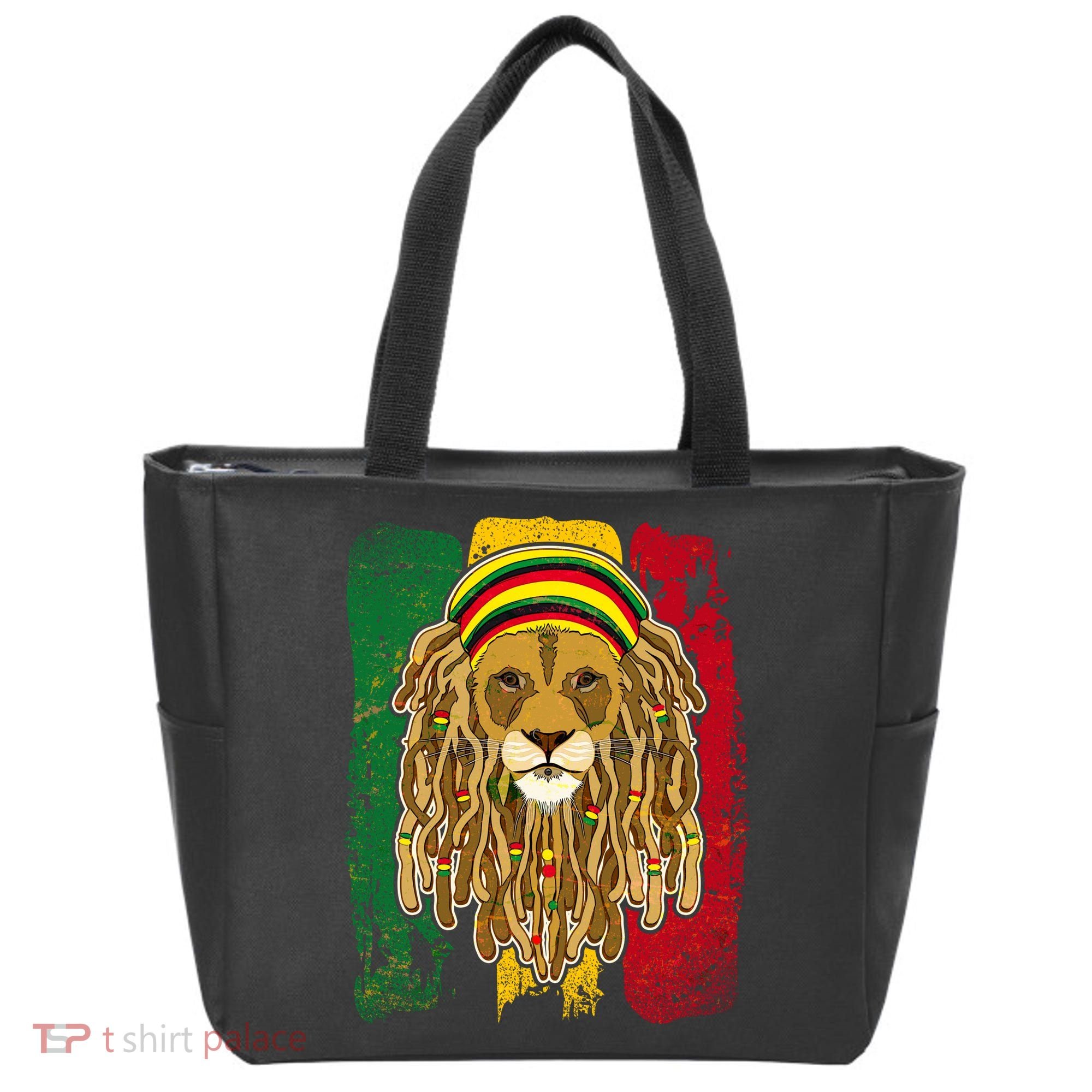 Cool Rasta Lion Tote Bag