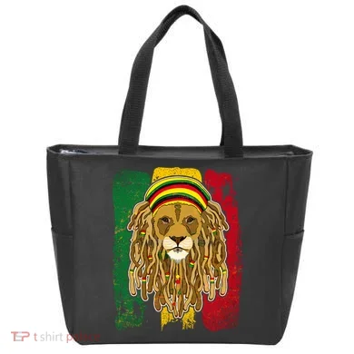 Cool Rasta Lion Tote Bag