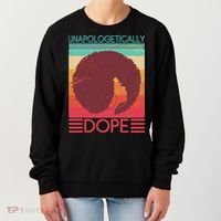 Cool Retro Afro Unapologetically Dope Women's Sweatshirt thumb 0