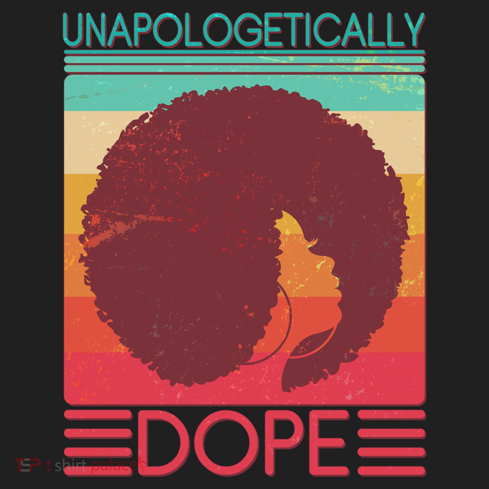 Cool Retro Afro Unapologetically Dope Women's Sweatshirt