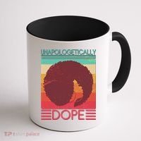 Cool Retro Afro Unapologetically Dope Coffee Mug thumb 1