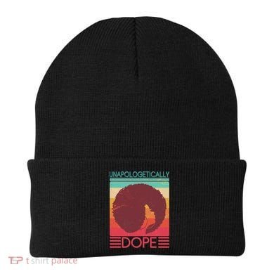 Cool Retro Afro Unapologetically Dope Beanie