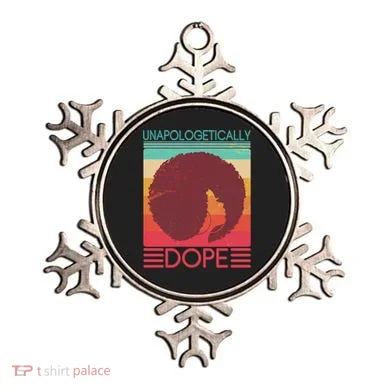 Cool Retro Afro Unapologetically Dope Ornament