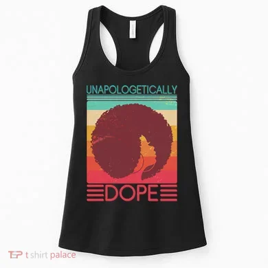 Cool Retro Afro Unapologetically Dope Women's Tank Top
