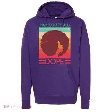 Cool Retro Afro Unapologetically Dope Hoodie