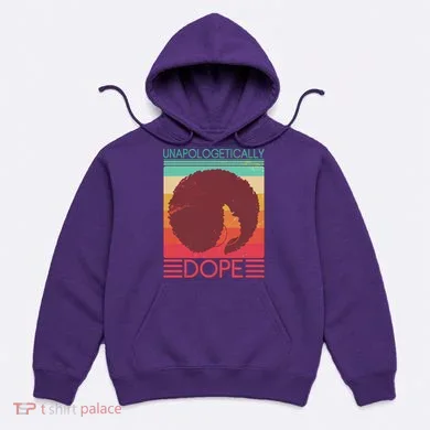 Cool Retro Afro Unapologetically Dope Hoodie