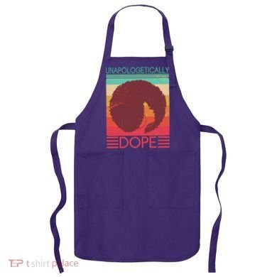 Cool Retro Afro Unapologetically Dope Apron