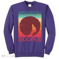 Cool Retro Afro Unapologetically Dope Sweatshirt thumb 0