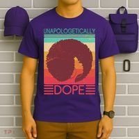Cool Retro Afro Unapologetically Dope T-Shirt thumb 6