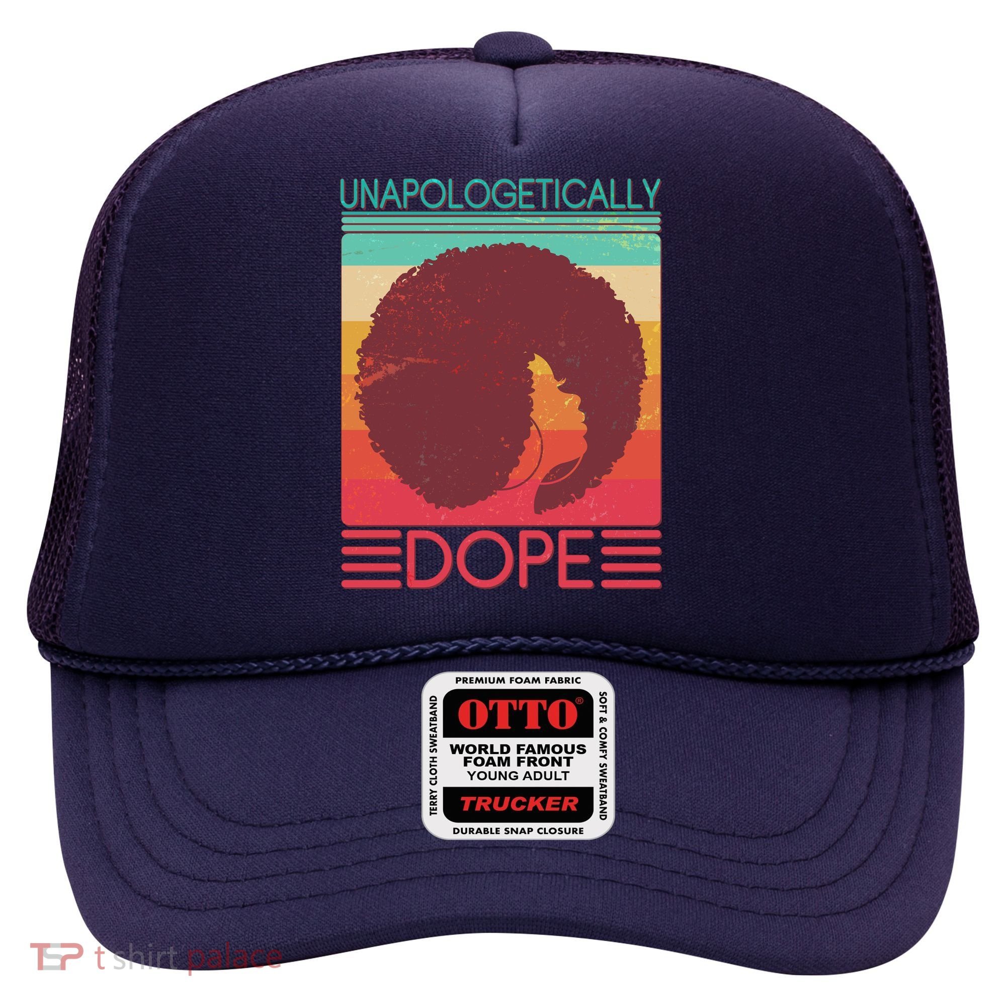 Cool Retro Afro Unapologetically Dope Hat