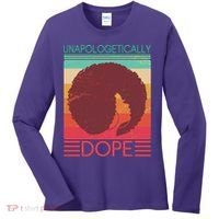 Cool Retro Afro Unapologetically Dope Women's Long Sleeve Shirt thumb 0