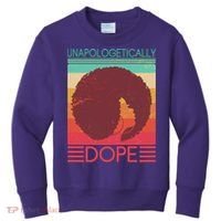 Cool Retro Afro Unapologetically Dope Kids Sweatshirt thumb 0