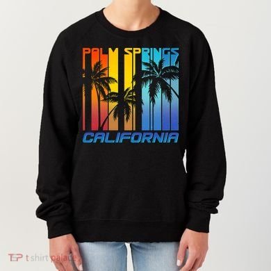 Cool Retro Palm Springs California  Women's Sweatshirt