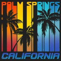 Cool Retro Palm Springs California  Women's Sweatshirt thumb 2