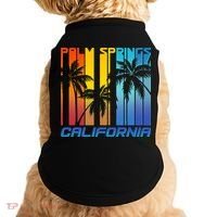 Cool Retro Palm Springs California  Doggie Tank thumb 0