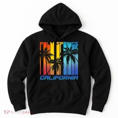 Cool Retro Palm Springs California  Hoodie