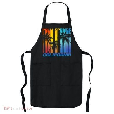 Cool Retro Palm Springs California  Apron