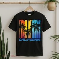 Cool Retro Palm Springs California  T-Shirt thumb 2