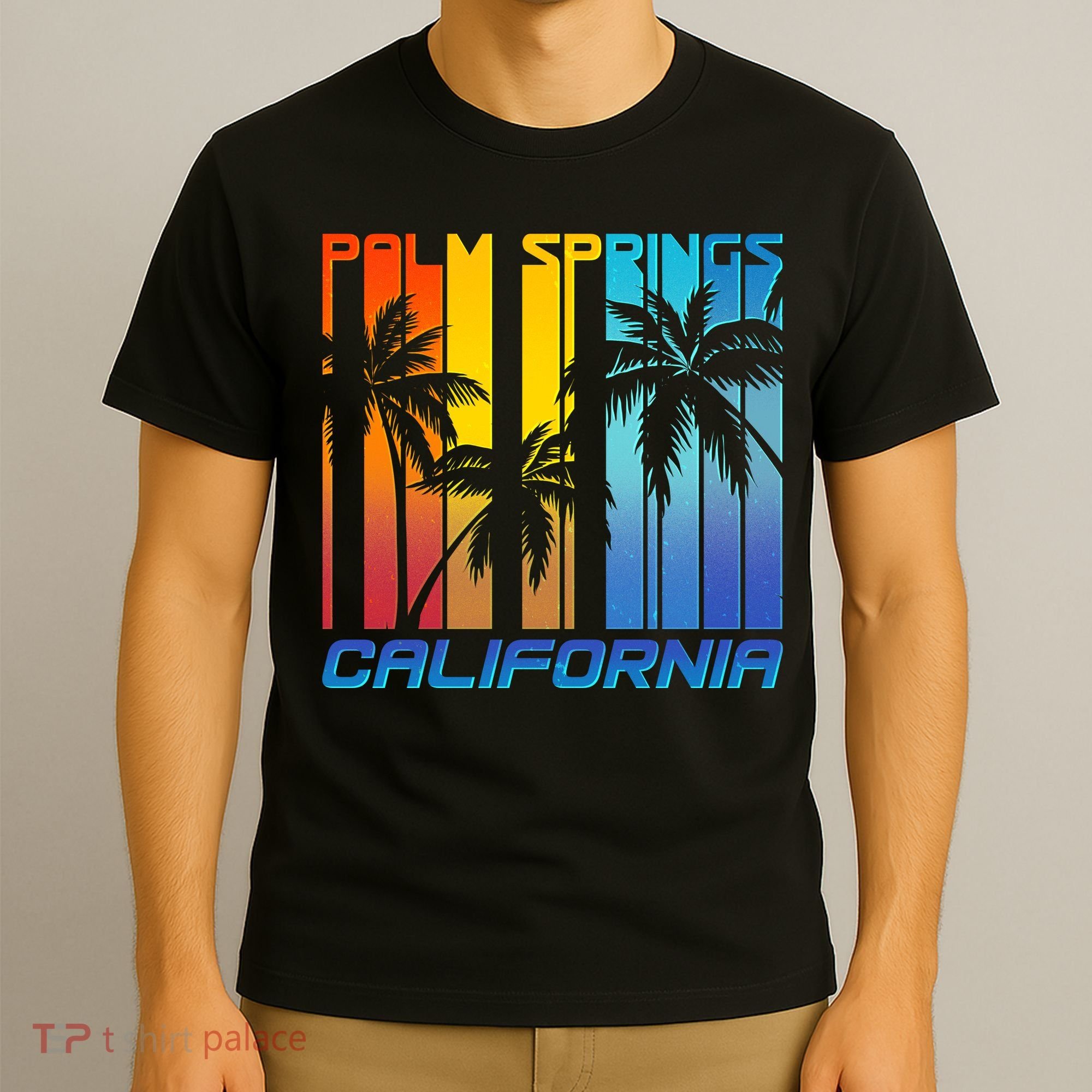 Cool Retro Palm Springs California  T-Shirt