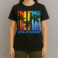 Cool Retro Palm Springs California  T-Shirt thumb 4