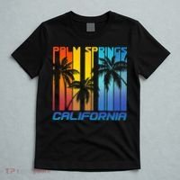 Cool Retro Palm Springs California  T-Shirt thumb 5