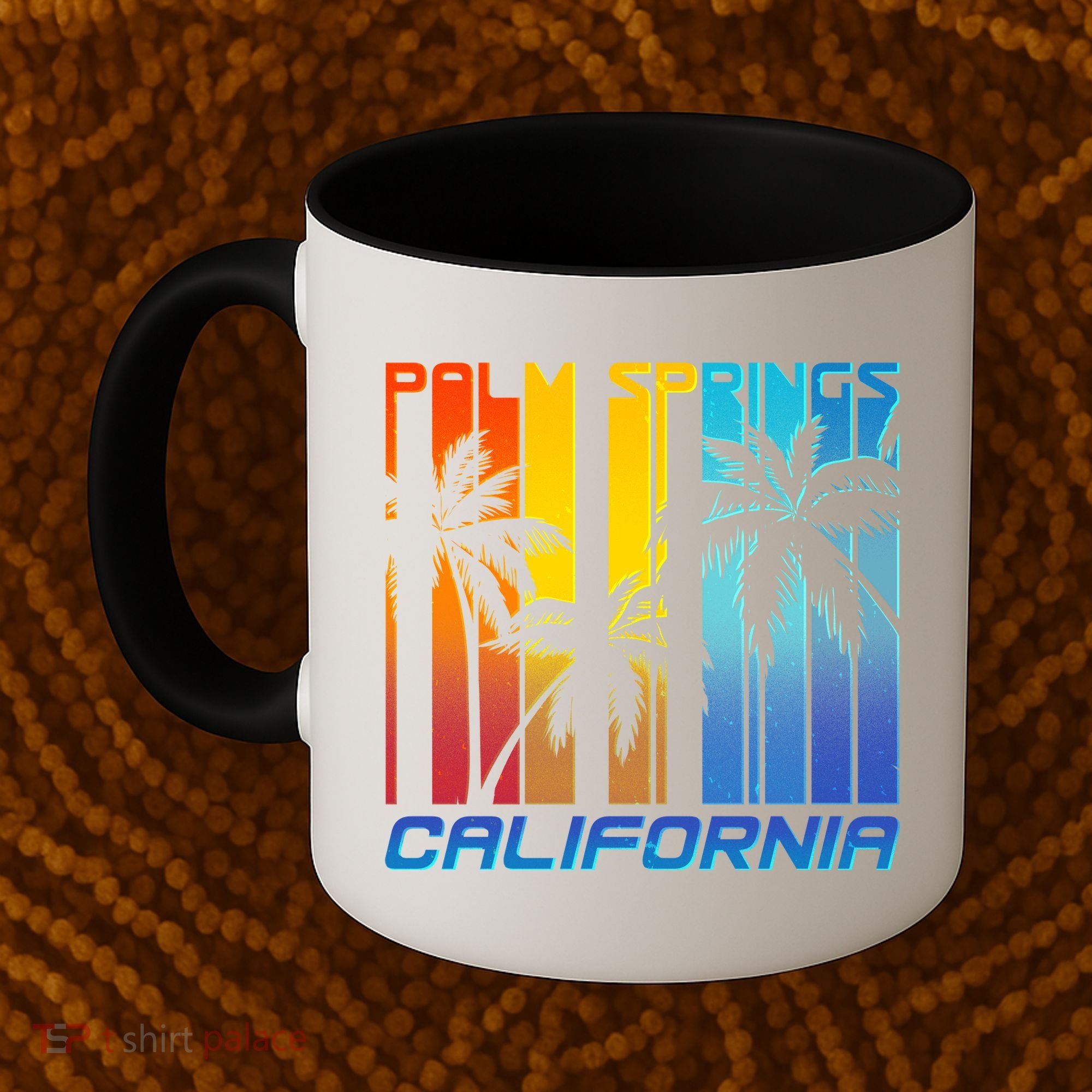 Cool Retro Palm Springs California  Coffee Mug