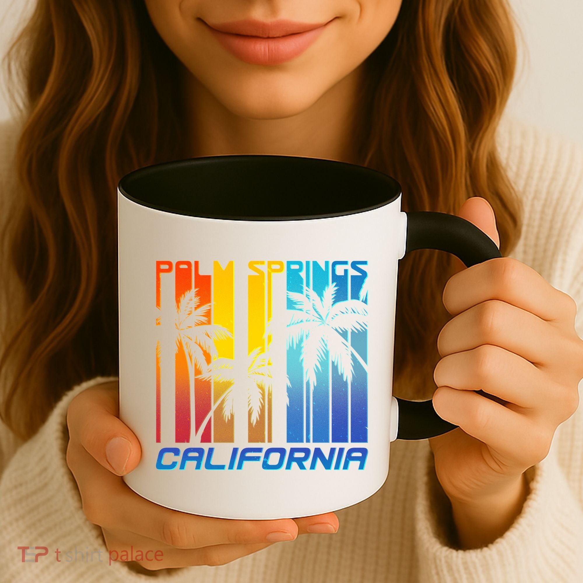 Cool Retro Palm Springs California  Coffee Mug