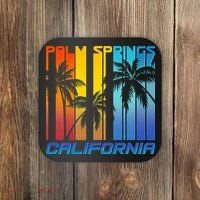 Cool Retro Palm Springs California  Coaster thumb 0