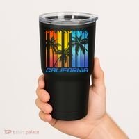 Cool Retro Palm Springs California  Tumbler thumb 2