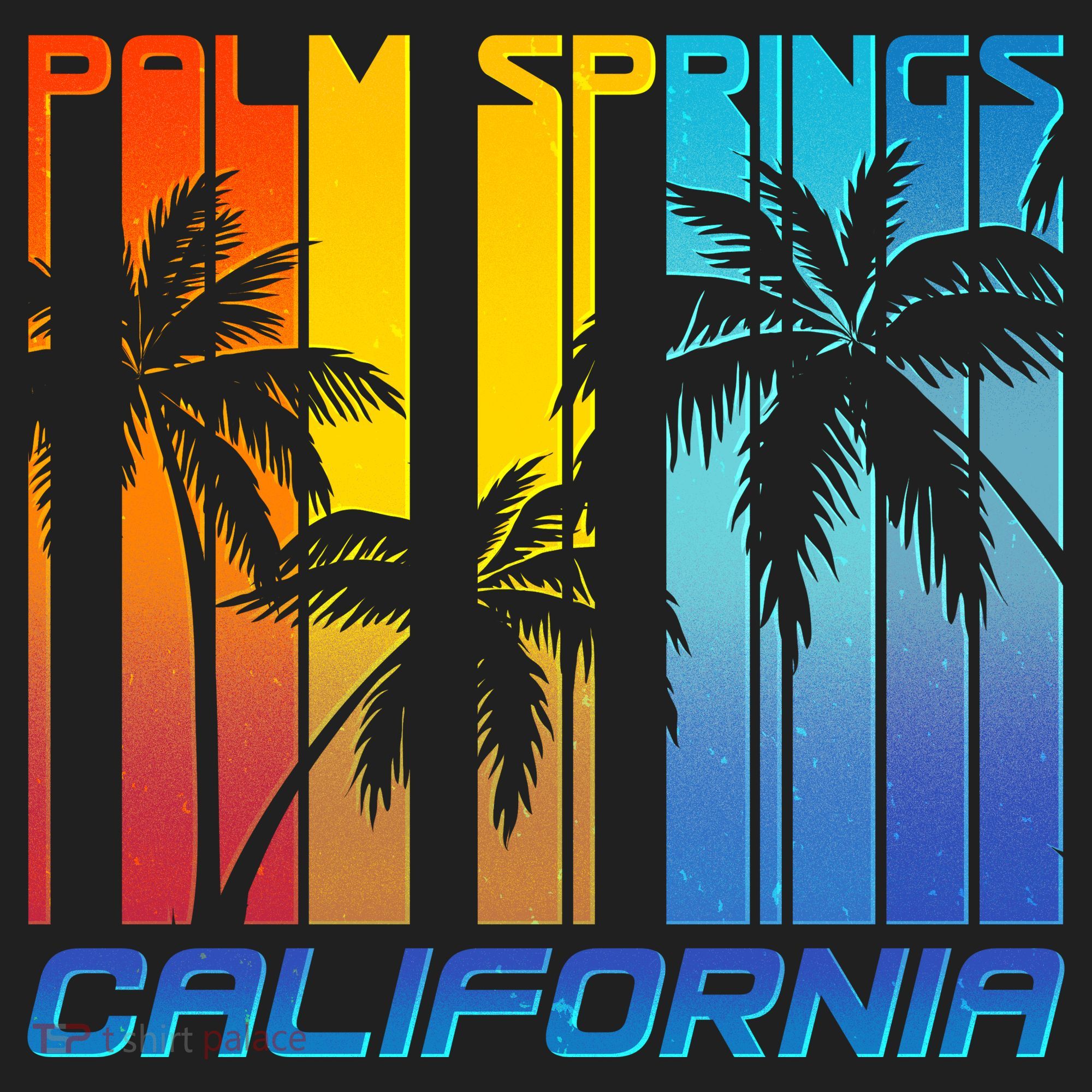 Cool Retro Palm Springs California  Tumbler