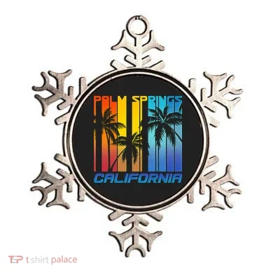 Cool Retro Palm Springs California  Ornament
