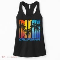 Cool Retro Palm Springs California  Women's Tank Top thumb 0