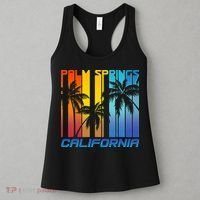 Cool Retro Palm Springs California  Women's Tank Top thumb 3