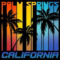 Cool Retro Palm Springs California  Baby Bodysuit thumb 2