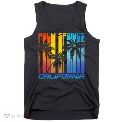 Cool Retro Palm Springs California  Tank Top