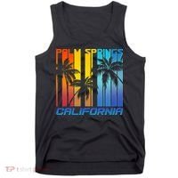 Cool Retro Palm Springs California  Tank Top thumb 0