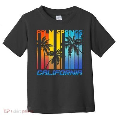 Cool Retro Palm Springs California  Toddler T-Shirt