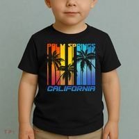 Cool Retro Palm Springs California  Toddler T-Shirt thumb 2