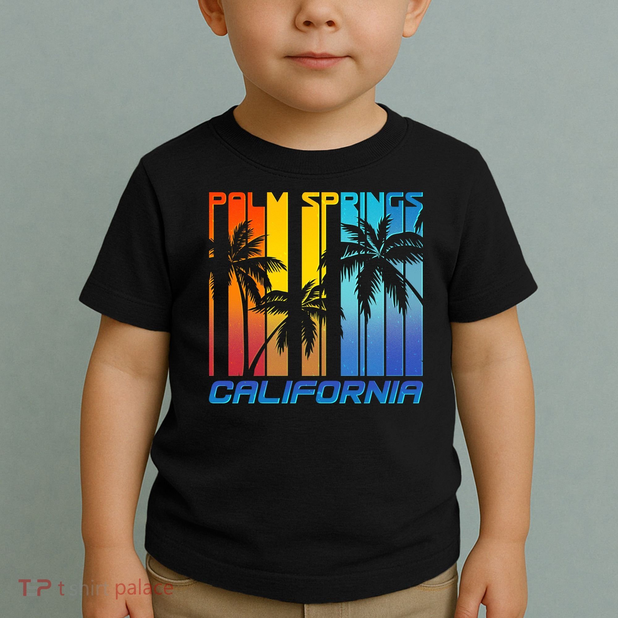 Cool Retro Palm Springs California  Toddler T-Shirt