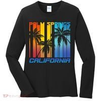 Cool Retro Palm Springs California  Women's Long Sleeve Shirt thumb 0