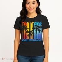 Cool Retro Palm Springs California  Women's T-Shirt thumb 4