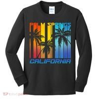 Cool Retro Palm Springs California  Kids Long Sleeve Shirt thumb 0