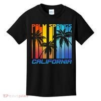 Cool Retro Palm Springs California  Kids T-Shirt thumb 0