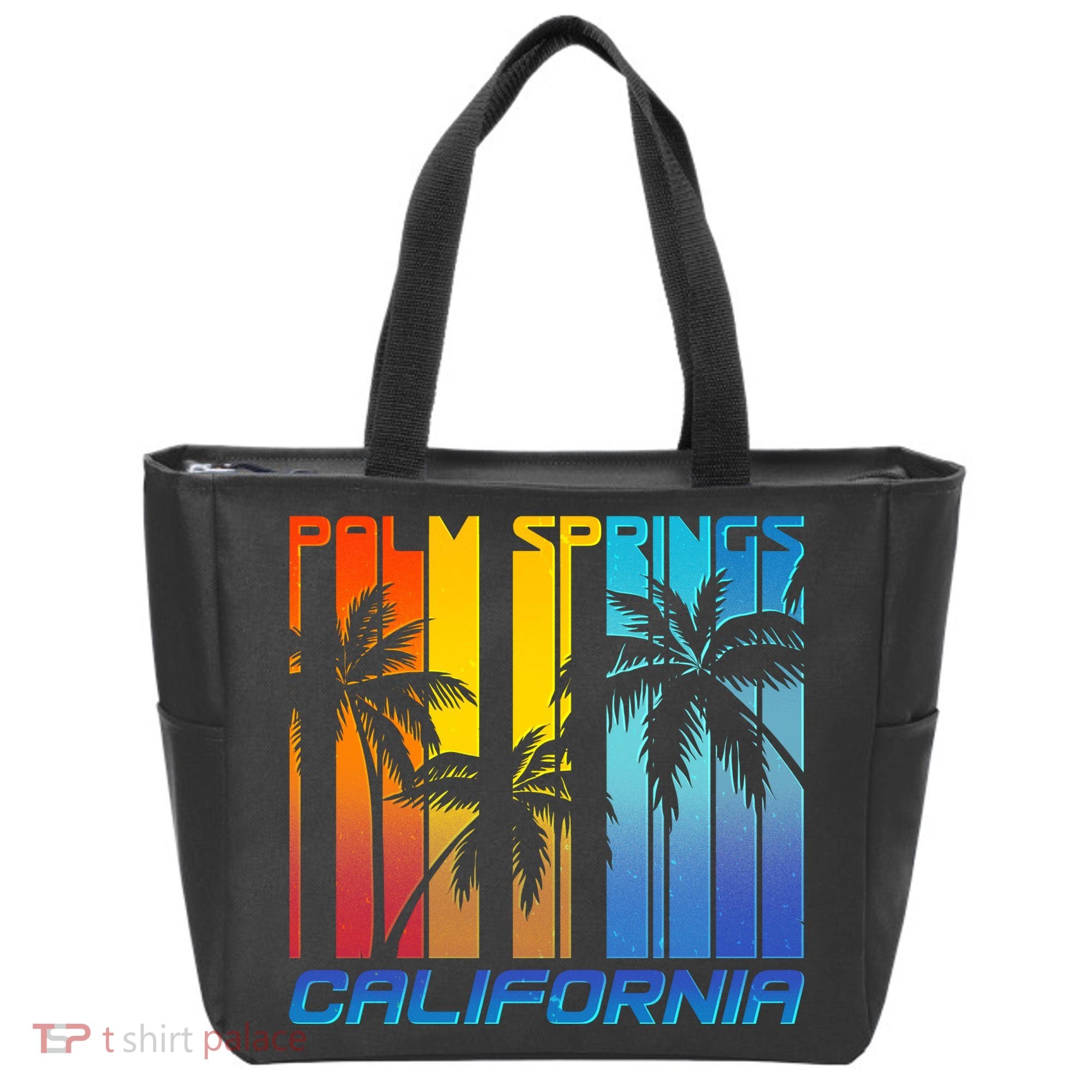 Cool Retro Palm Springs California  Tote Bag